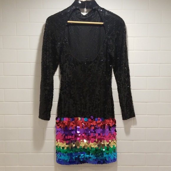 Disco Party Dress 70s and 80s vintage - Picture 7 of 10